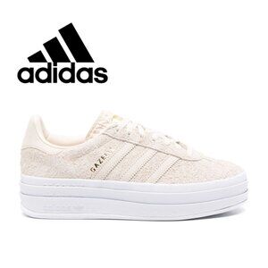 Gazelle Bold Sneakers in Ecru Suede | ADIDAS